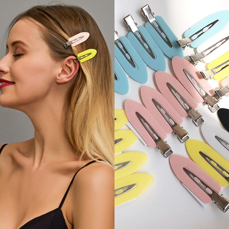 Women Accessories Online - 4개/세트 굽힘 방지 앞머리 고정 바레트
