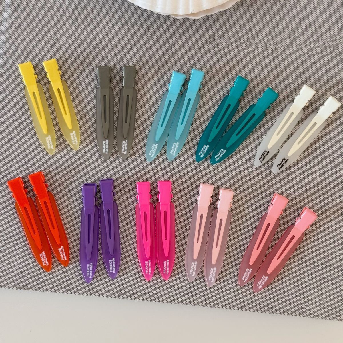 Women Accessories Online - 2PCS 아세테이트 헤어 클립 헤어핀 여성
