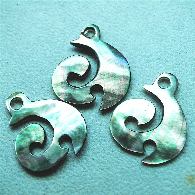 Women'S Accessories Nz - 3PCS 자연 블랙 립 쉘 펜