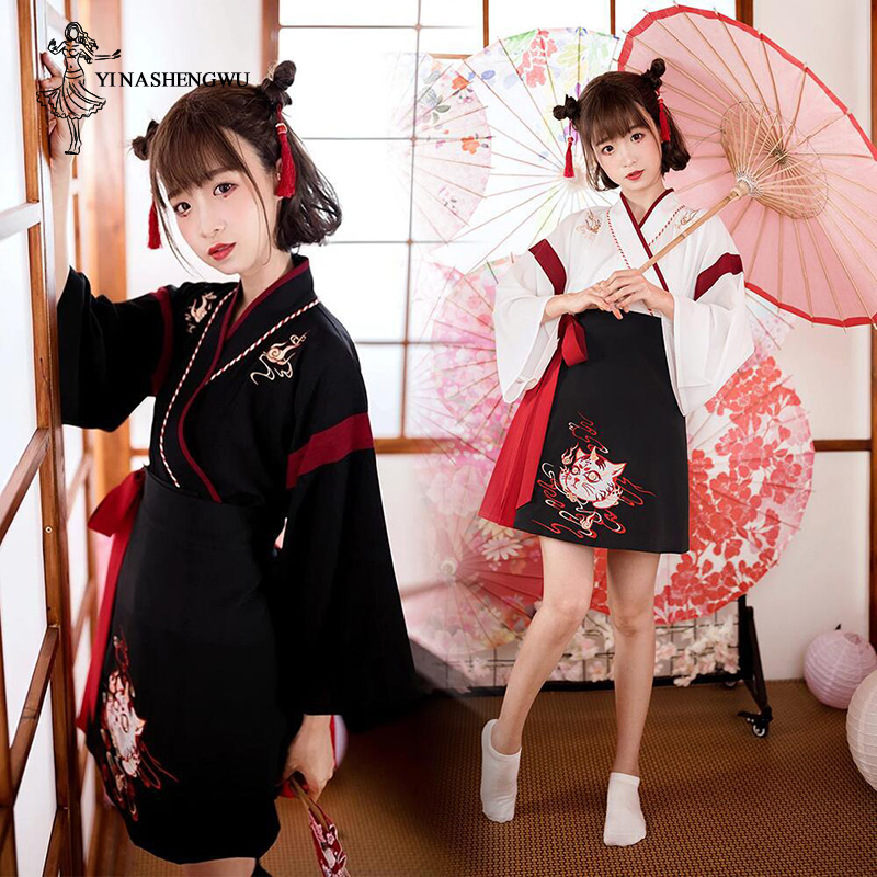 Women'S Kimono Accessories - 일본 여성 기모노 드레스, 블랙 화이트