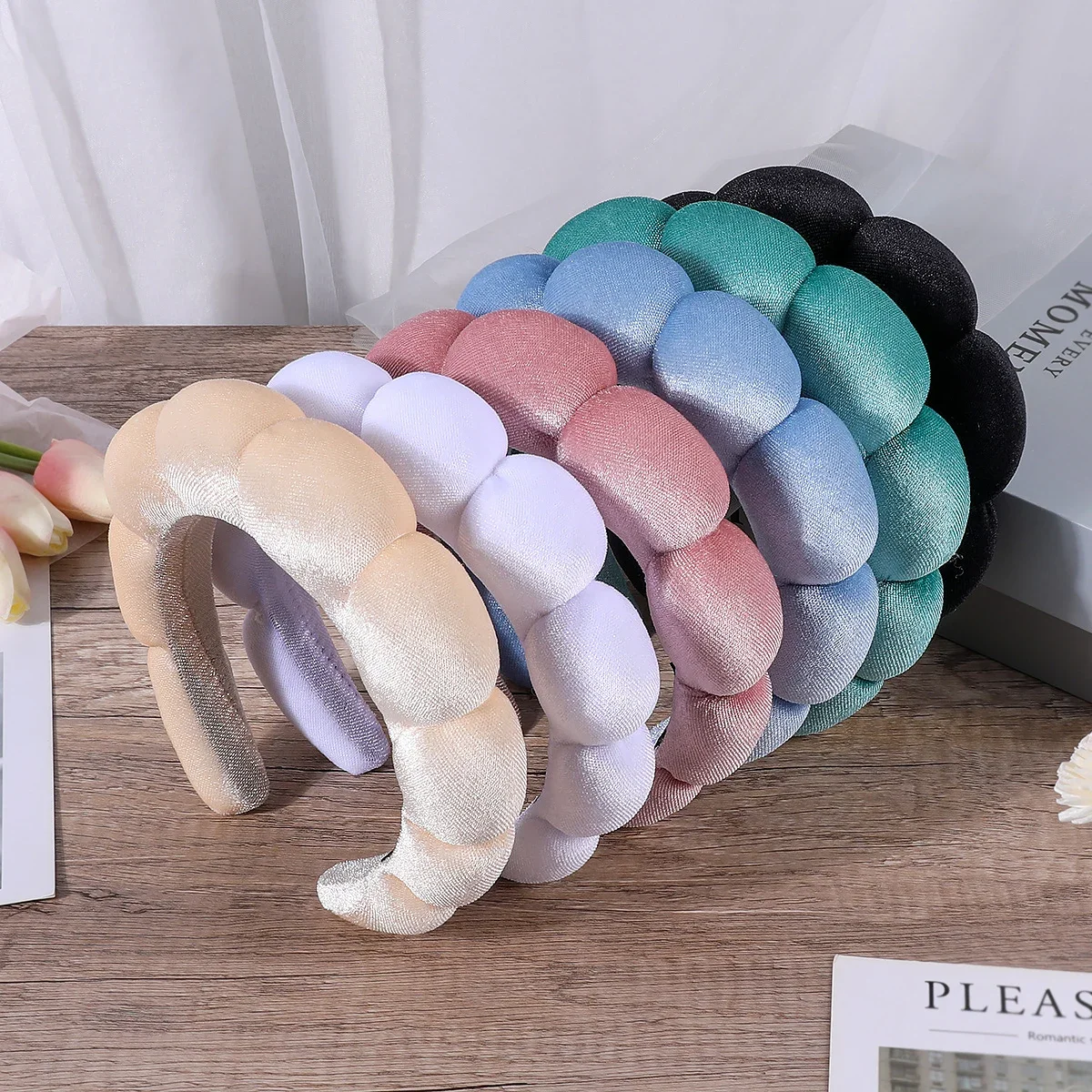 Women Accessories Online - 여성용 스폰지 머리띠 소녀 푹신한 헤어