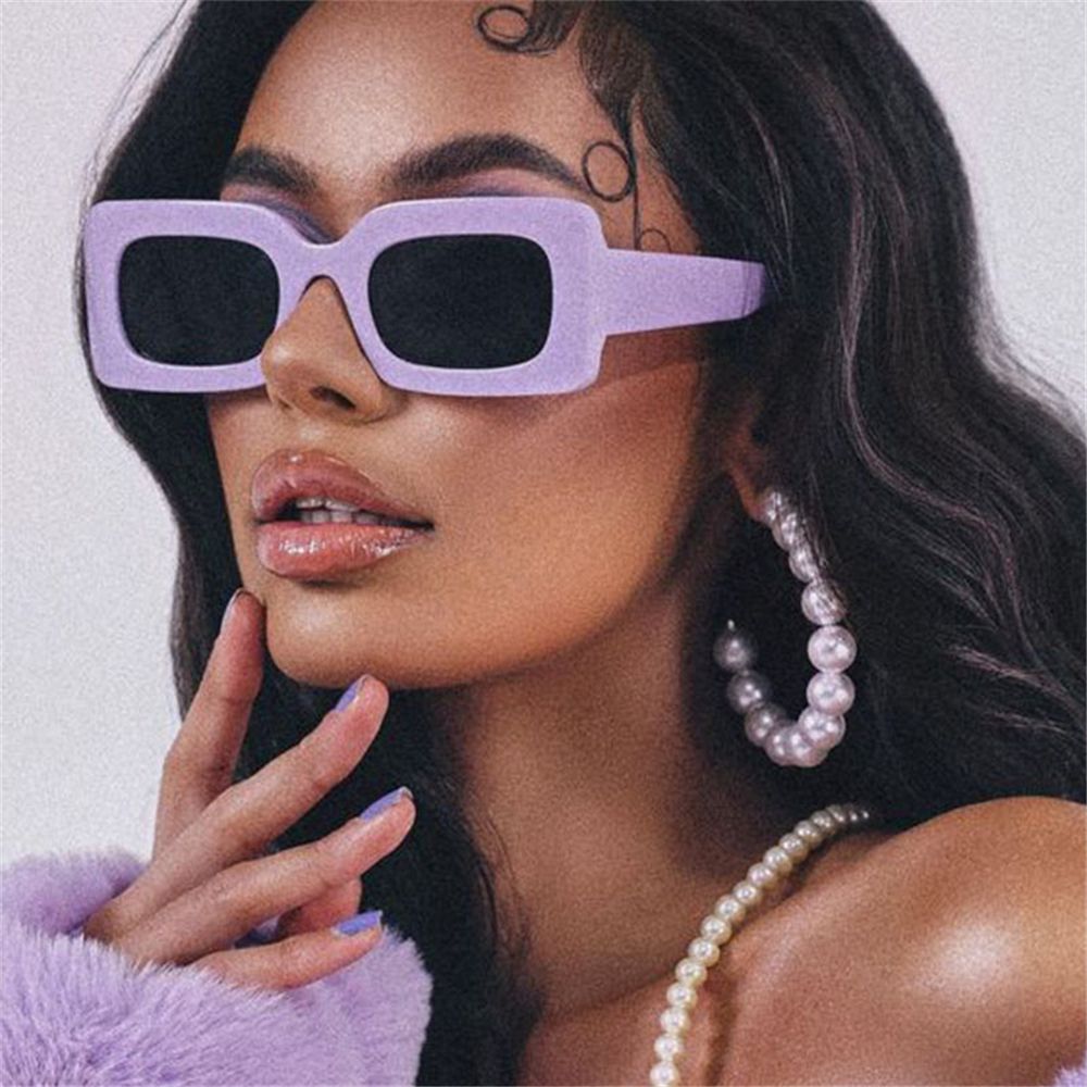 Sunglasses Oversized Square - 인기있는 여성용 선글라스, 빈티지, 직사각형, 큰