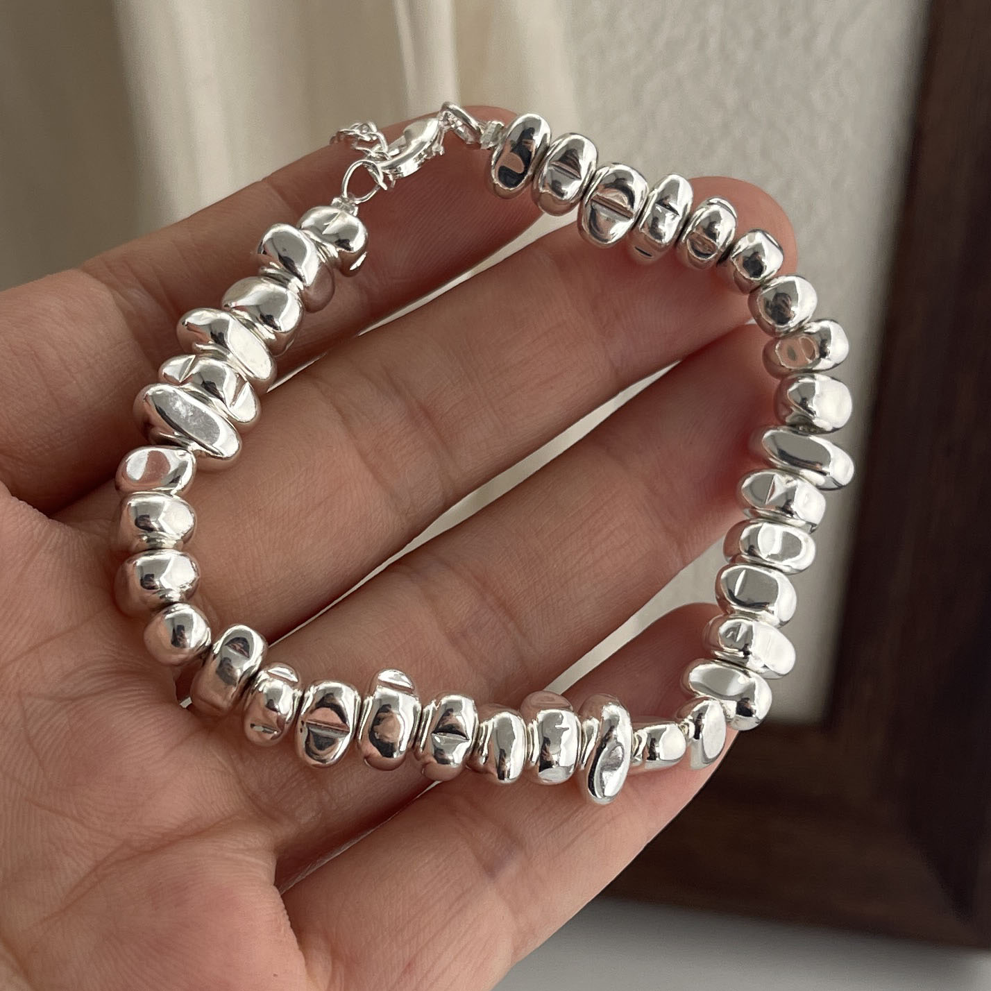 Resin Bangle Bracelet - 여성을위한 100% 솔리드 925 스털링 실버