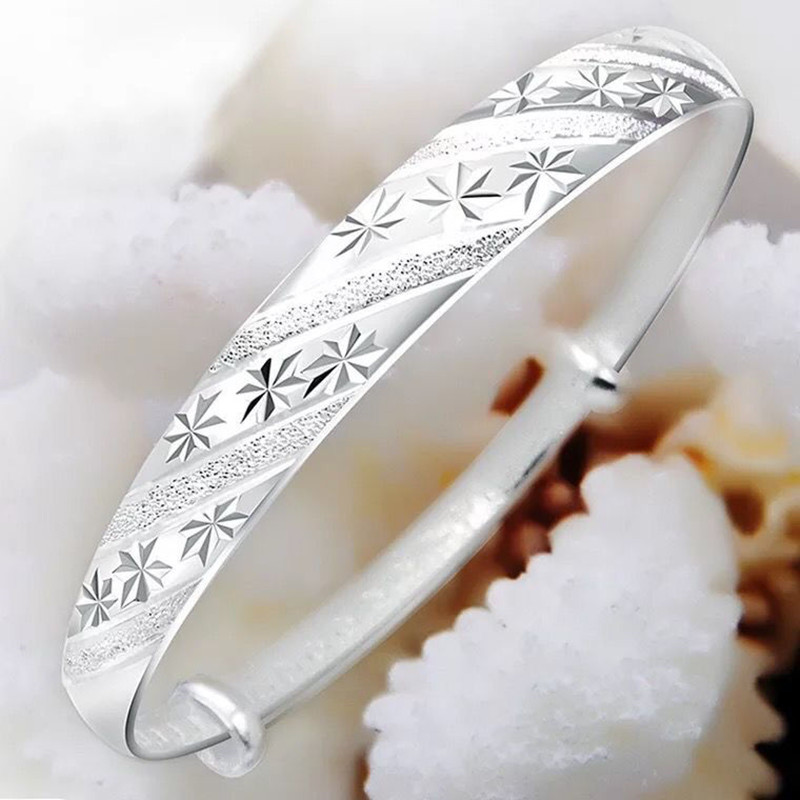 Resin Bangle Bracelet - 핫세일 패션 925 스털링 실버 라운드