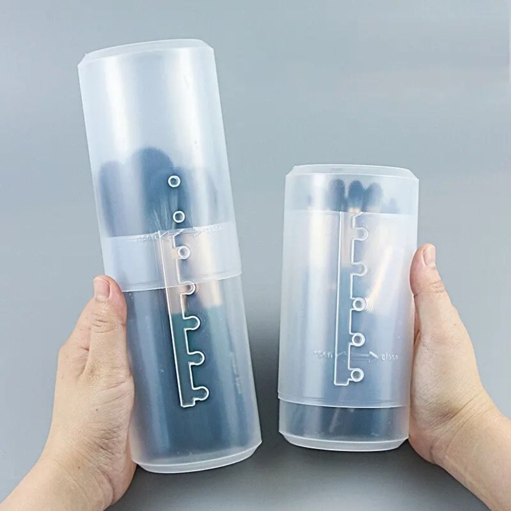 Women Accessories Organizer - 투명 메이크업 브러시 홀더 높이 조절