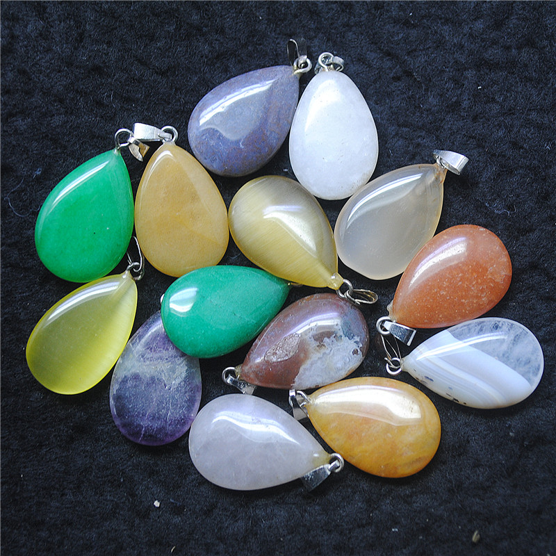 Women'S Accessories Nz - 핫 러블리 세미 귀중석 펜던트, 패션