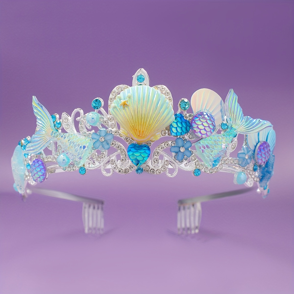 Women Accessories Gift - 2025년 신상 인어 머리빗 왕관 오션