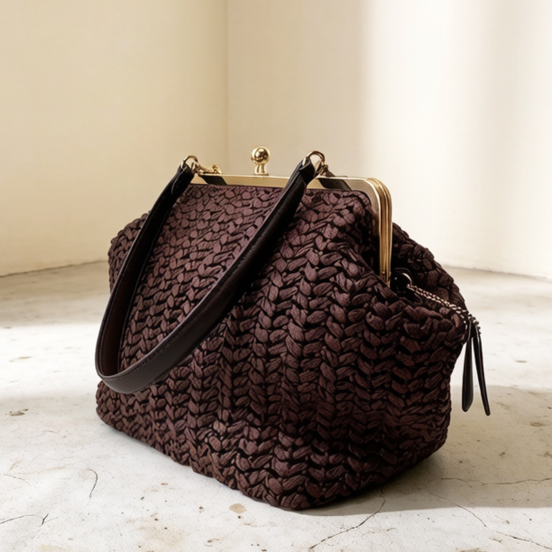 손으로 짠 키스락 프레임 숄더 라피아 클립 스트로 비치 - Women'S Accessories Purse 리뷰 및 가격