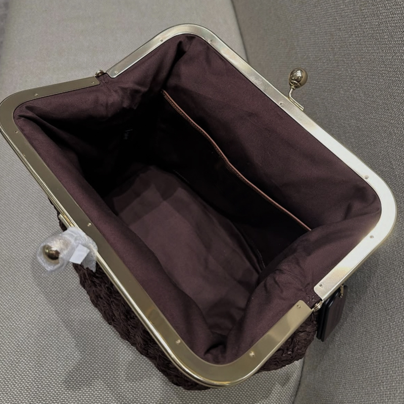 손으로 짠 키스락 프레임 숄더 라피아 클립 스트로 비치 - Women'S Accessories Purse 리뷰 및 가격