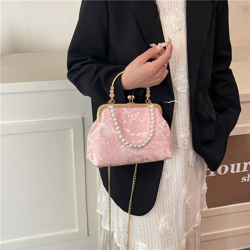 빈티지 클래식 레이스 가방 진주 이브닝 백 웨딩 쉘 잠 - Women'S Accessories Purse 리뷰 및 가격