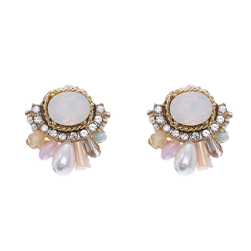 절묘한 크리스탈 스터드 귀걸이 여성용 펑크 쥬얼리 피어 - Women'S Accessories Nz 리뷰 및 가격