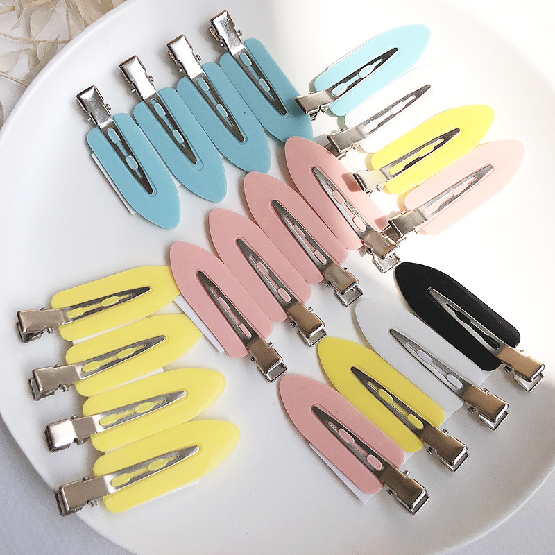 4개/세트 굽힘 방지 앞머리 고정 바레트 심리스 헤어  - Women Accessories Online 리뷰 및 가격