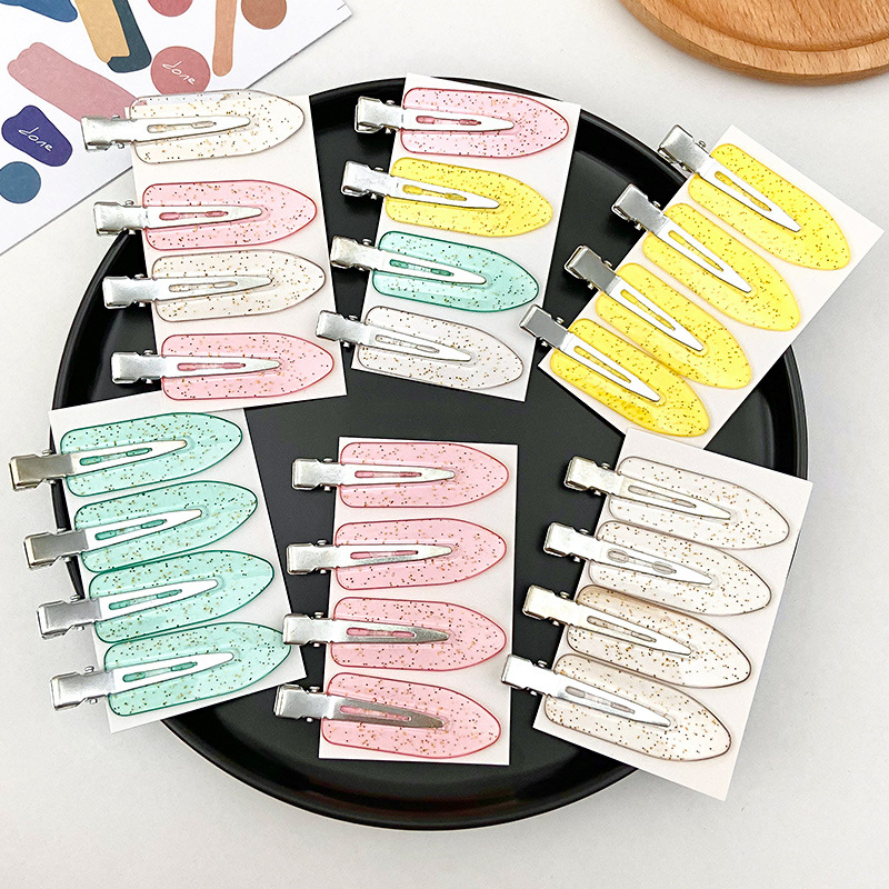 4개/세트 굽힘 방지 앞머리 고정 바레트 심리스 헤어  - Women Accessories Online 리뷰 및 가격
