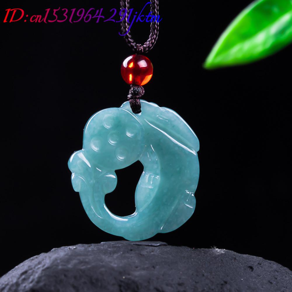 버마산 비취석 픽시우 펜던트 진짜 옥 고급 참 장식품  - Women Accessories Gift 리뷰 및 가격