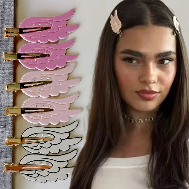 1/2개 귀여운 날개 머리핀 재미있는 머리핀 자국 없는 - Women'S Vanity Accessories 리뷰 및 가격
