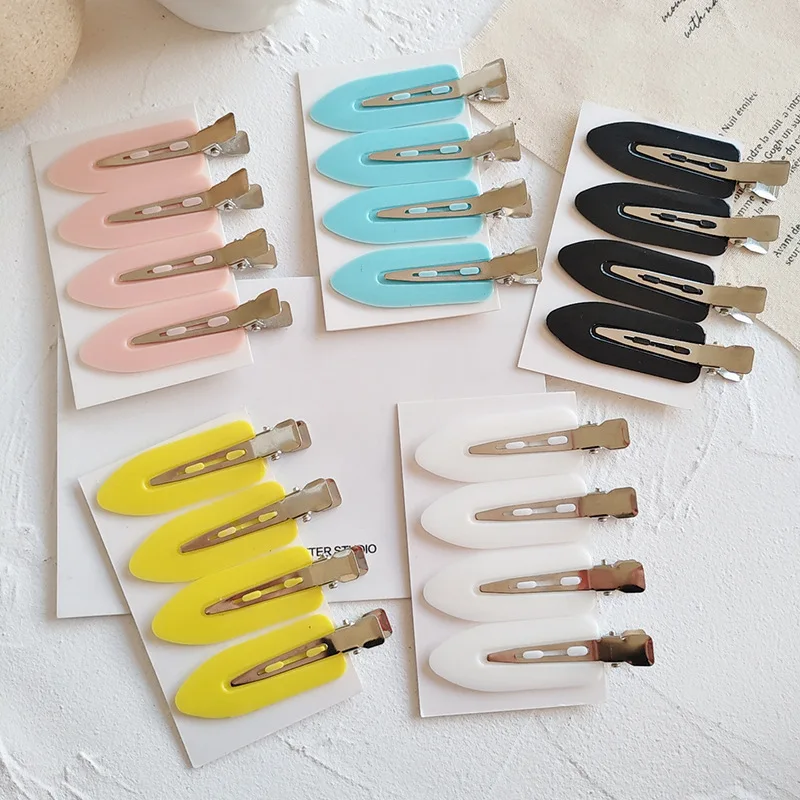 4개입 덕빌 클립 노 벤드 심리스 헤어웨어 캔디 컬러  - Women Accessories Online 리뷰 및 가격
