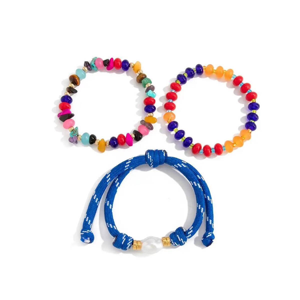 KunJoe 3 개/대 다채로운 멀티 컬러 수지 비드  - Resin Bangle Bracelet 리뷰 및 가격
