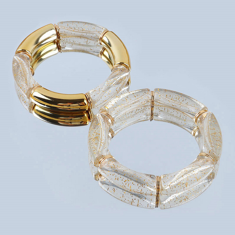FishSheep-여성을 위한 새로운 다채로운 아크릴  - Resin Bangle Bracelet 리뷰 및 가격