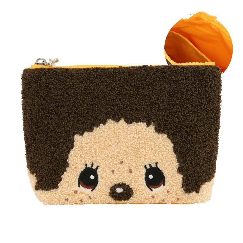 귀여운 몬치치 자수 지퍼 수납 가방 휴대용 타월 파우치 - Women Accessories Organizer 리뷰 및 가격