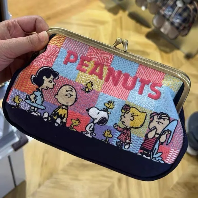 스누피 귀여운 만화 자수 키스락 가방 대용량 화장품 파 - Women Accessories Organizer 리뷰 및 가격