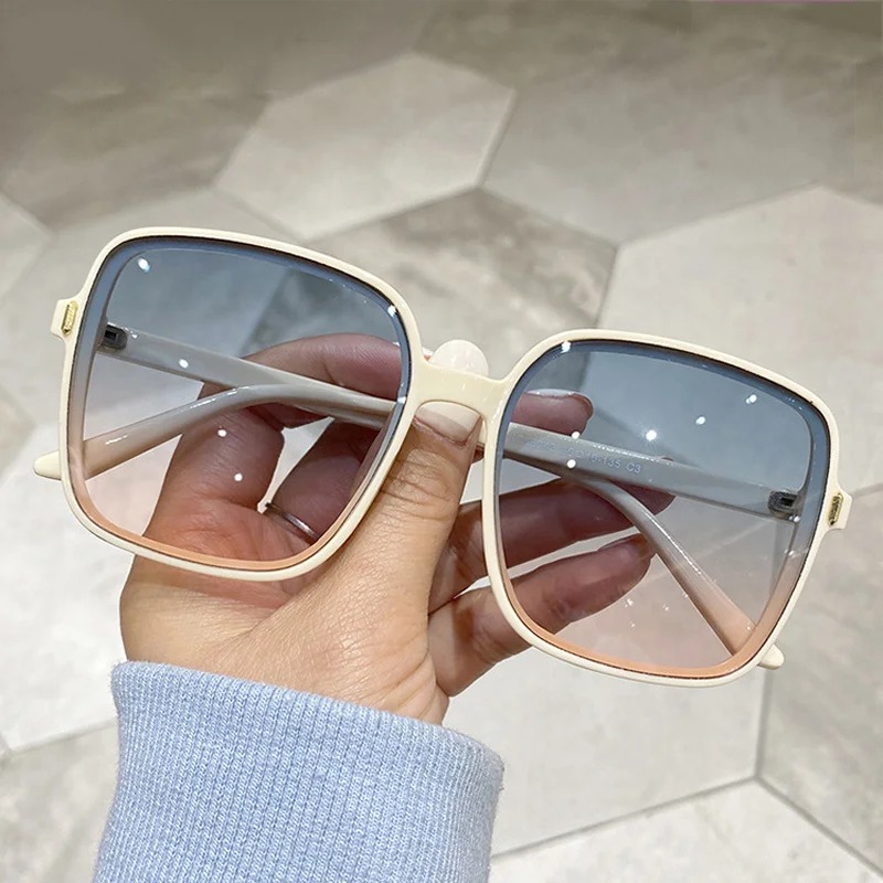 빈티지 오버사이즈 사각 선글라스 여성 패션 그라데이션  - Sunglasses Oversized Square 리뷰 및 가격