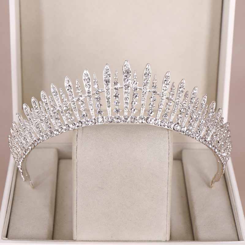 신부 왕관 우아한 웨딩 헤어 액세서리 반짝이는 라인스톤 - Women'S Accessories Jewelry 리뷰 및 가격