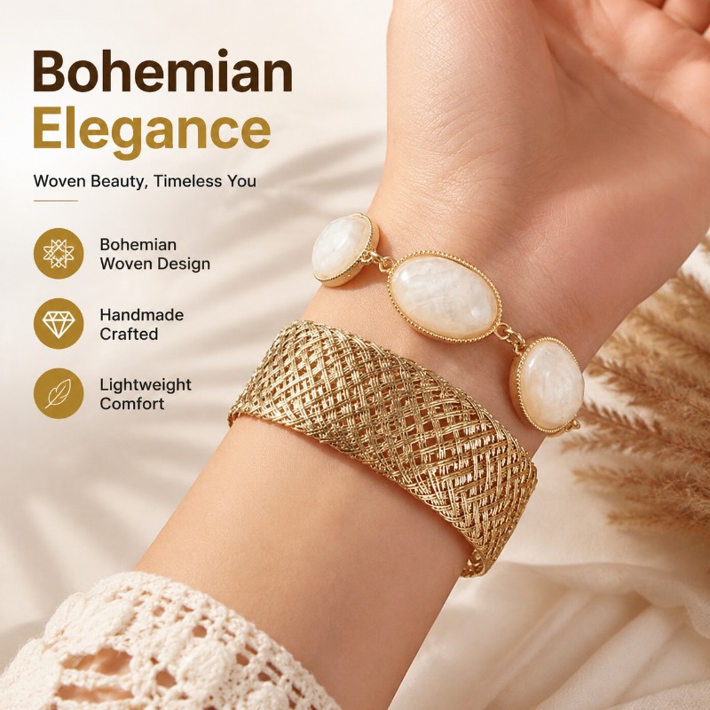 보헤미안 스타일 레진 오벌 팔찌 미니멀리스트 유니크 디 - Resin Bangle Bracelet 리뷰 및 가격