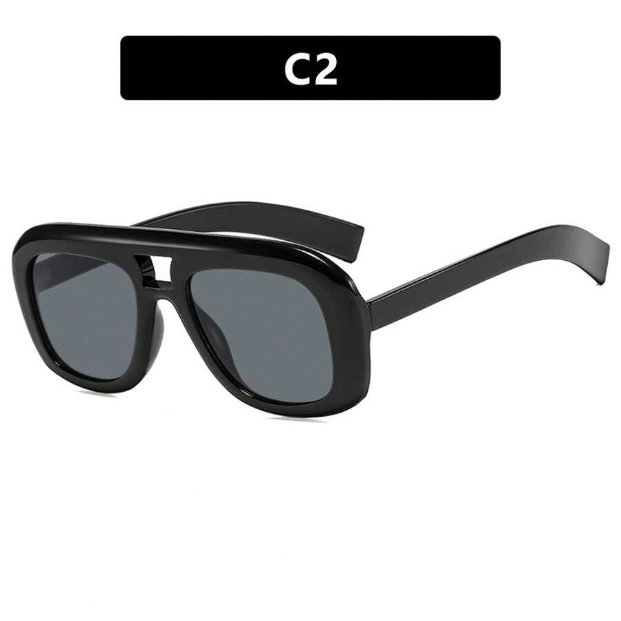 여성용 더블 브리지 오버사이즈 사각 안경, 도시 휴가  - Sunglasses Oversized Square 리뷰 및 가격