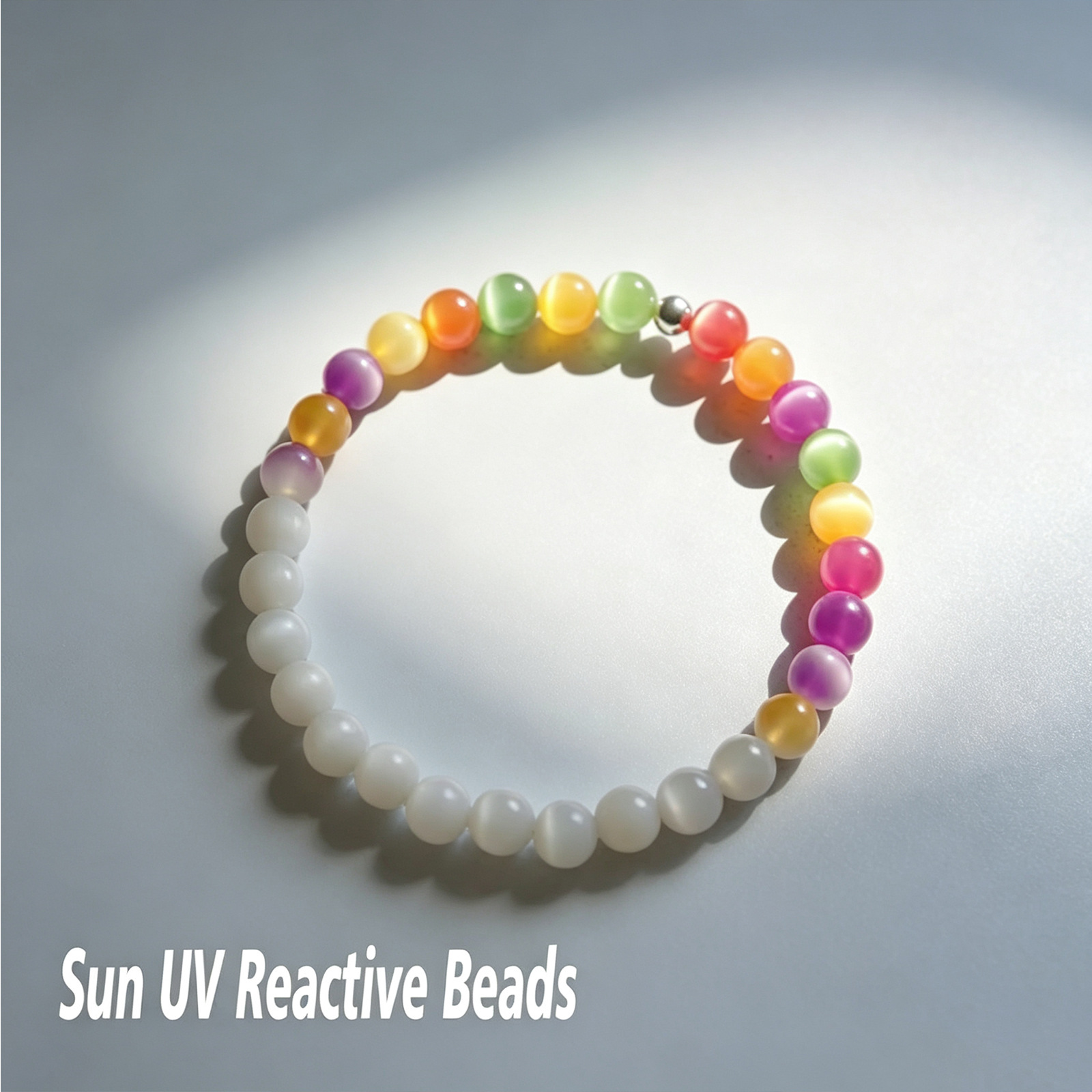 도파민 색상 변화 비즈 목걸이 팔찌 세트, 무작위 색상 - Resin Bangle Bracelet 리뷰 및 가격
