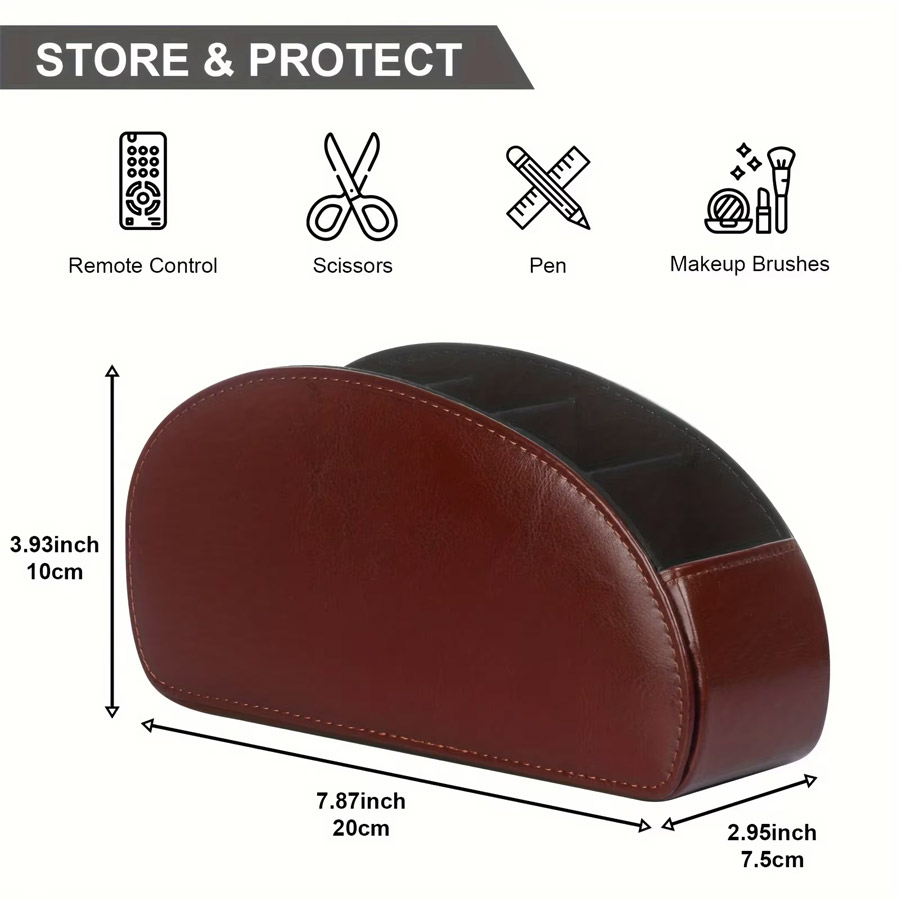 1Pc 5 그리드 PU 가죽 데스크탑 정리함, 홈 오피 - Women Accessories Organizer 리뷰 및 가격
