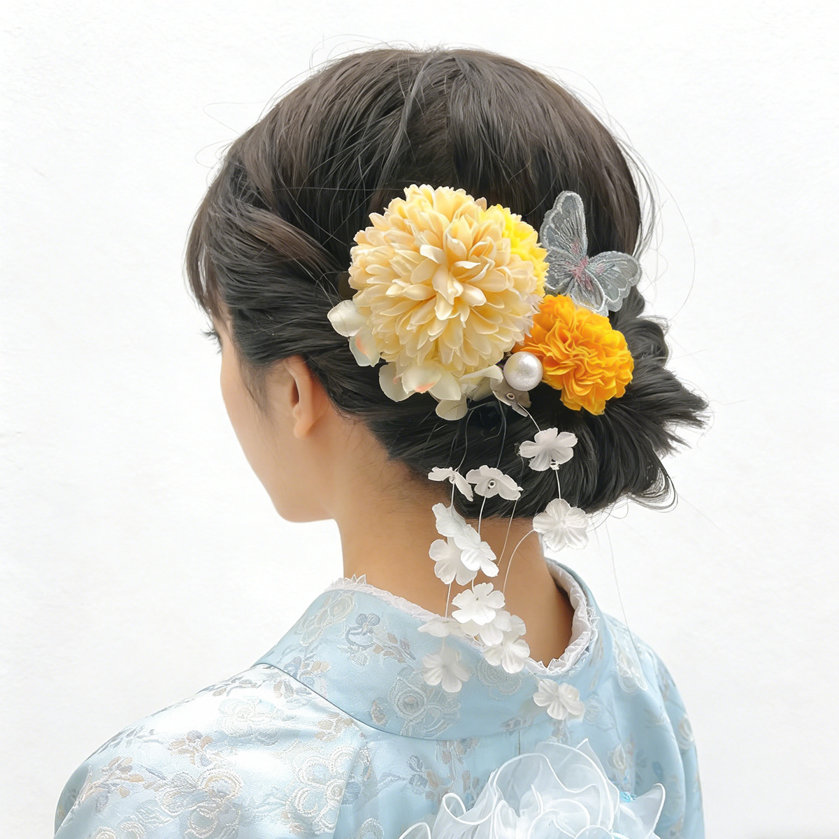수제 일본식 칸자시 헤어핀 세트 실크 꽃무늬 기모노 헤 - Women'S Kimono Accessories 리뷰 및 가격