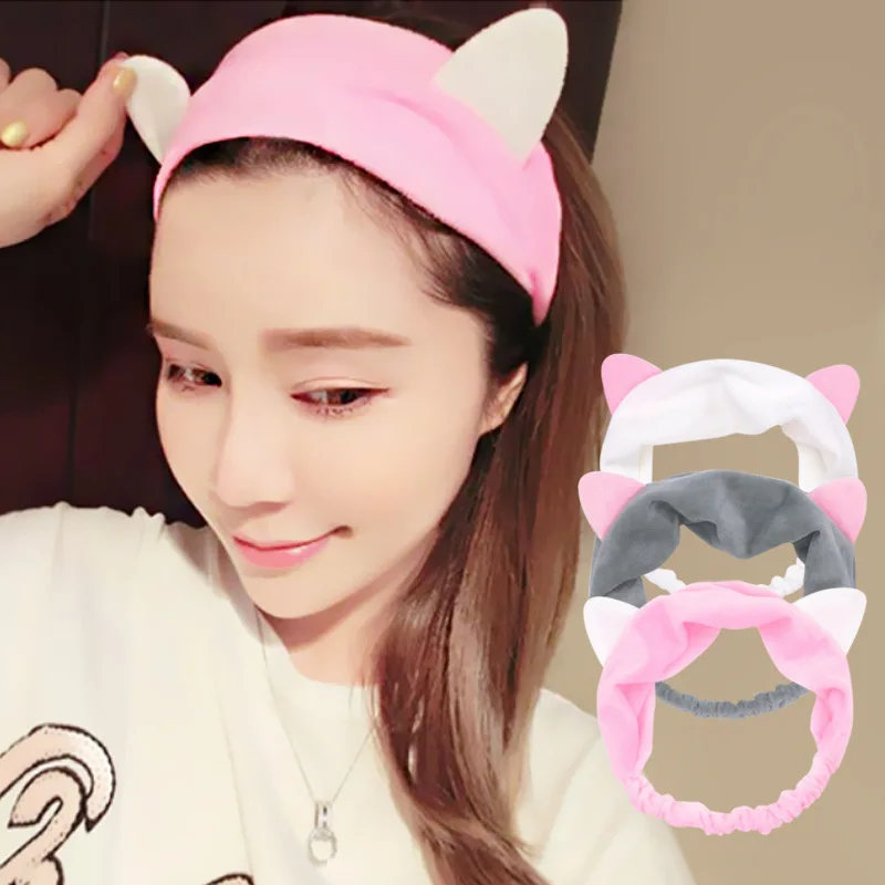 여러 스타일 여자를위한 귀여운 탄성 고양이 귀 머리띠  - Women Accessories Online 리뷰 및 가격