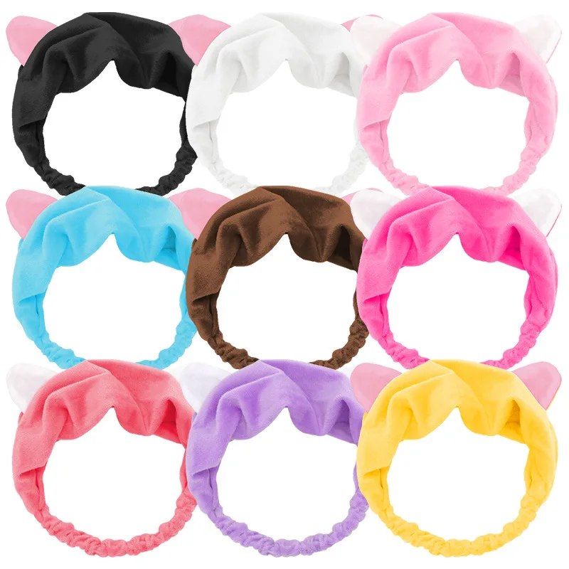 여러 스타일 여자를위한 귀여운 탄성 고양이 귀 머리띠  - Women Accessories Online 리뷰 및 가격