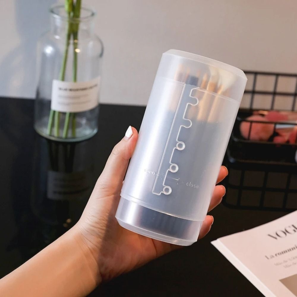 투명 메이크업 브러시 홀더 높이 조절 가능 먼지 방지  - Women Accessories Organizer 리뷰 및 가격