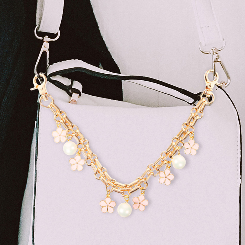 2개입 꽃무늬 가방 체인 스트랩 금속 가방 연장 스트랩 - Women'S Accessories Purse 리뷰 및 가격