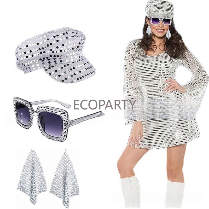 2024 3PCS/5PCS 70s 디스코 의상 액세서리 - Women'S Accessories In The 80S 리뷰 및 가격