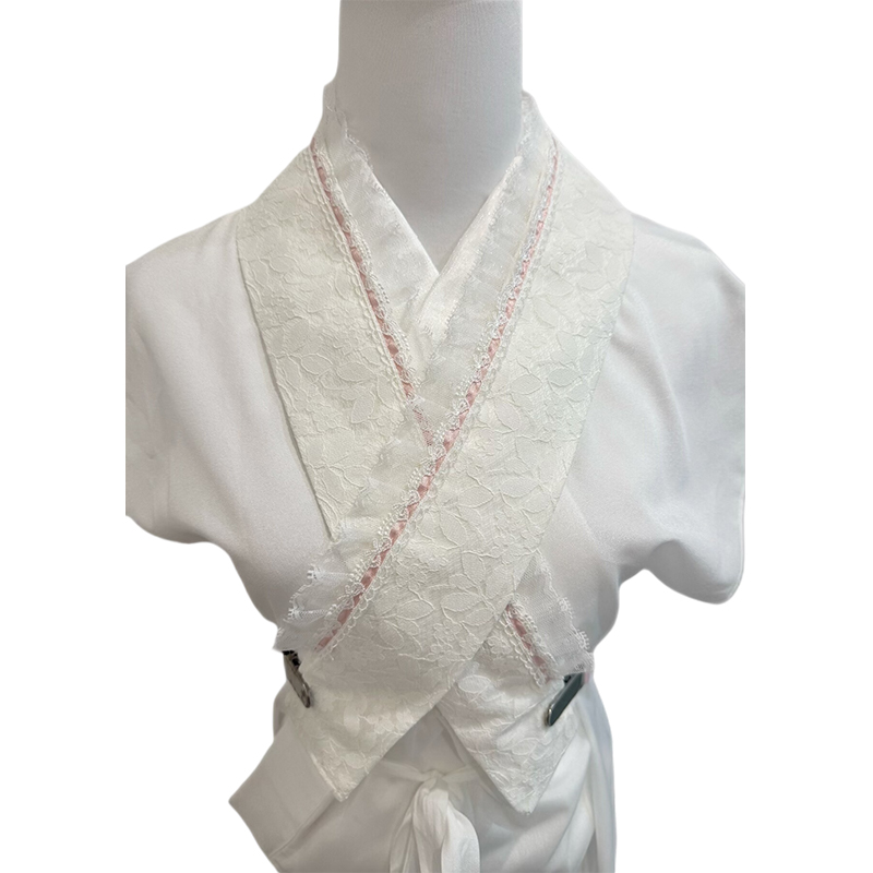일본 레이스 자수 러플 가짜 하프 칼라 주우 에리 액세 - Women'S Kimono Accessories 리뷰 및 가격