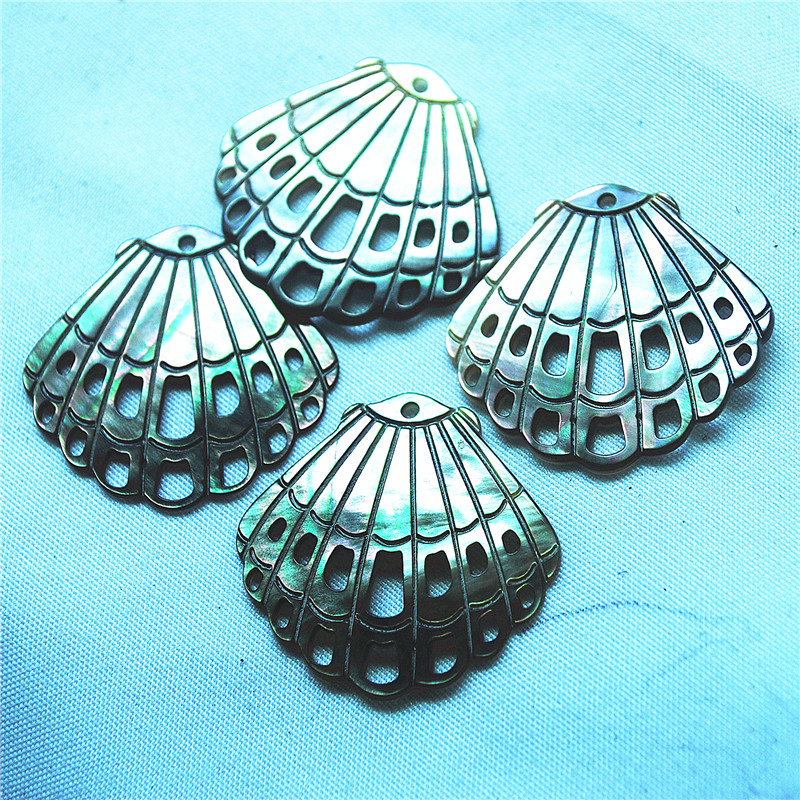 4개의 블랙 쉘 펜던트 조각 모양 크기 28-30MM  - Women'S Accessories Nz 리뷰 및 가격