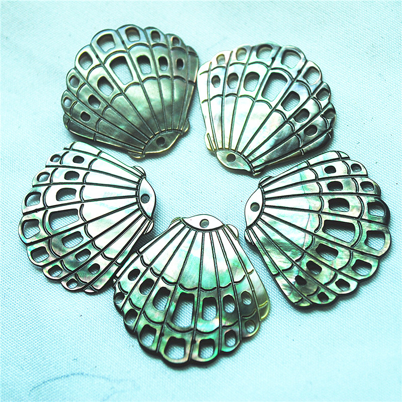 4개의 블랙 쉘 펜던트 조각 모양 크기 28-30MM  - Women'S Accessories Nz 리뷰 및 가격
