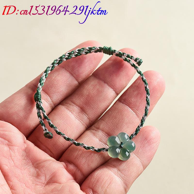 버마산 경옥 꽃 팔찌 천연 옥 참 장식 패션 액세서리  - Women Accessories Gift 리뷰 및 가격