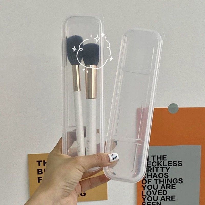 메이크업 브러쉬 주최자 투명 커버 눈썹 연필 상자 휴대 - Women Accessories Organizer 리뷰 및 가격