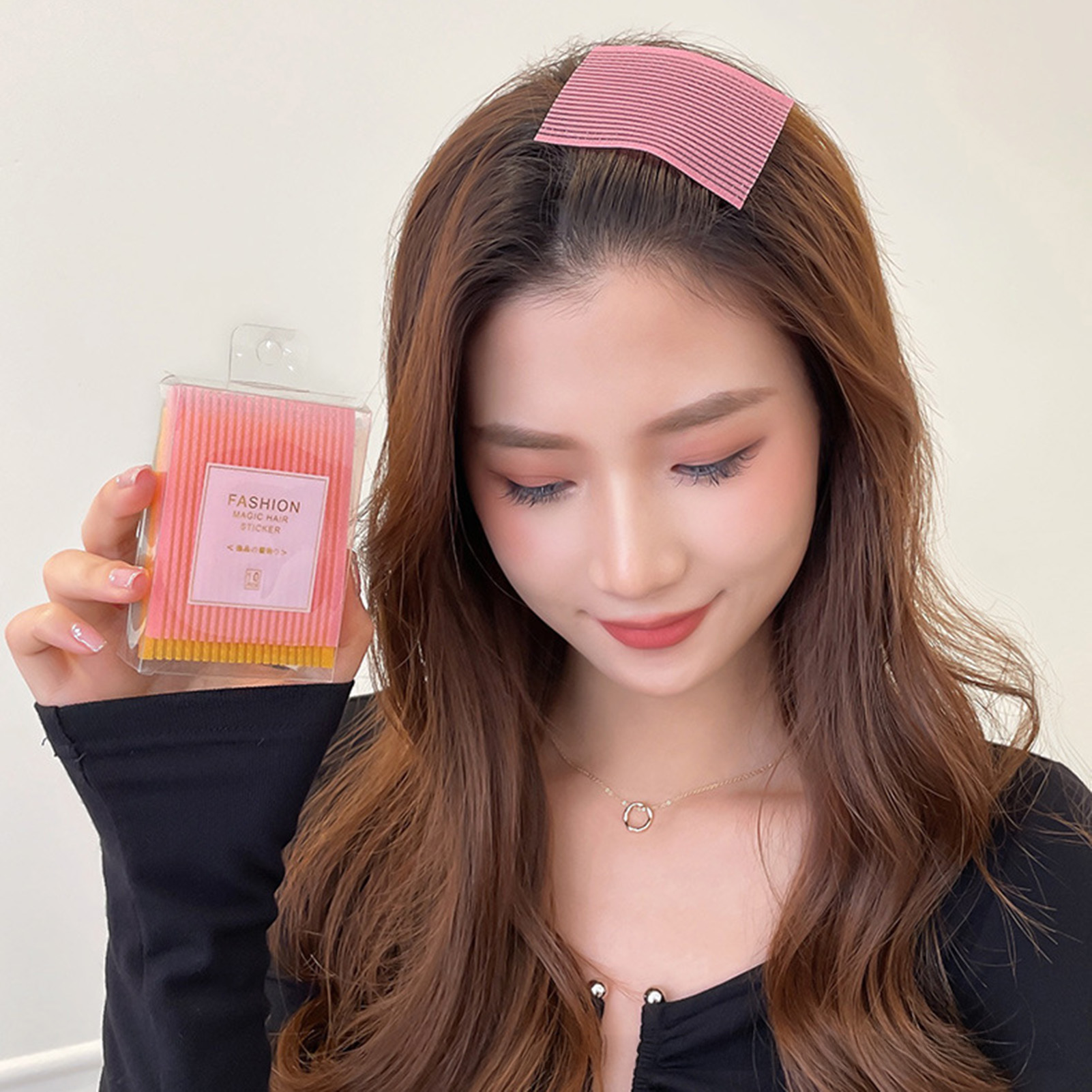 10Pcs 솔리드 컬러 Bangs 매직 페이스트 포스트 - Women Accessories Online 리뷰 및 가격