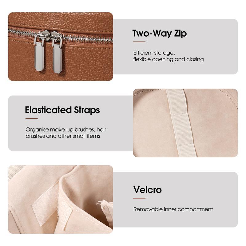 대용량 PU 가죽 메이크업 가방 휴대용 메이크업 박스  - Women Accessories Organizer 리뷰 및 가격